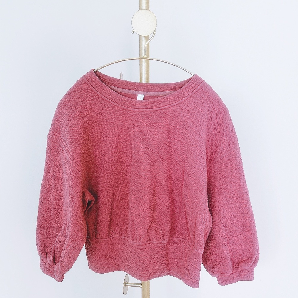 Lululemon textured crewneck pullover